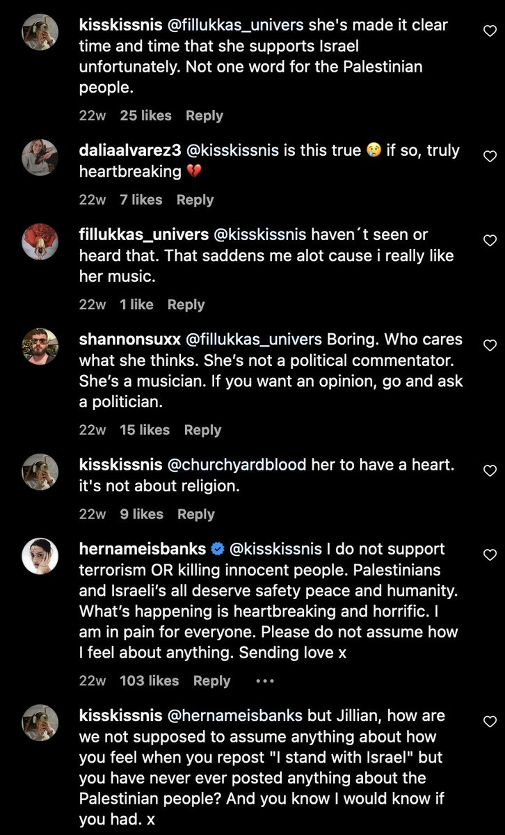 American musician BANKS (<a href="/hernameisBANKS/">BANKS</a>) is a Zionist.