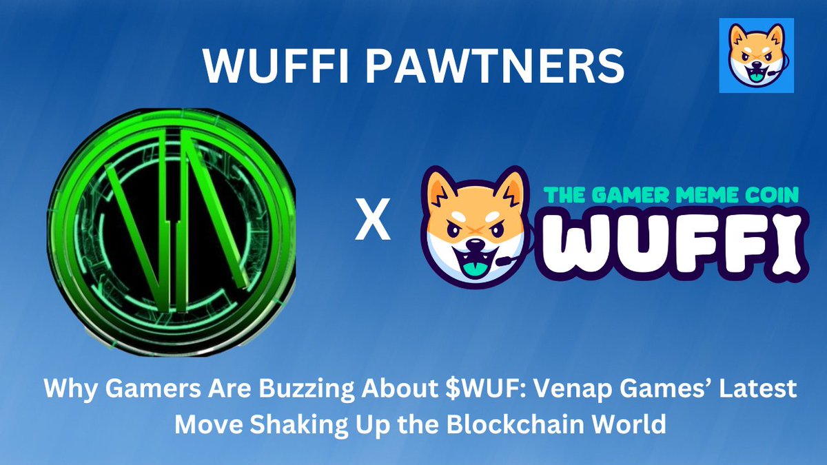 Kenny_Tomide's tweet image. Discover how @VenapGamesNFT is integrating the @WUFFI_Inu token, $WUF, and transforming community engagement. 

Read all about it in my latest article! Check it out through the link below 👇

kehindeakintomide22.medium.com/why-gamers-are…

#Crypto #WAX #Blockchain #NFT