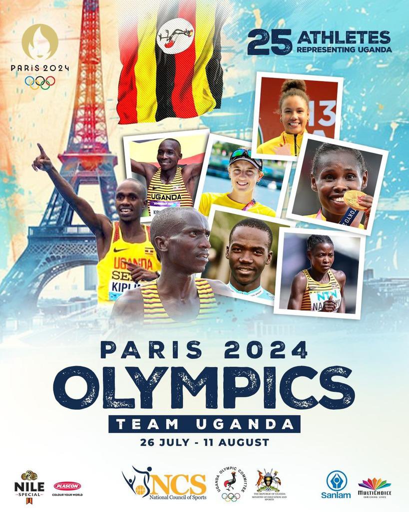 Uganda Tourism Board (@tourismboardug) on Twitter photo πΊπ¬ Ugandaβs finest are set to compete in <a href="/Paris2024/">Paris 2024</a>! With 25 representatives in athletics, rowing, swimming, and cycling, weβre ready to make our mark.
Join us in supporting #TeamUganda. letβs bring home the medalsπ
#Olympics2024 πΊπ¬ Ugandaβs finest are set to compete in <a href="/Paris2024/">Paris 2024</a>! With 25 representatives in athletics, rowing, swimming, and cycling, weβre ready to make our mark.
Join us in supporting #TeamUganda. letβs bring home the medalsπ
#Olympics2024