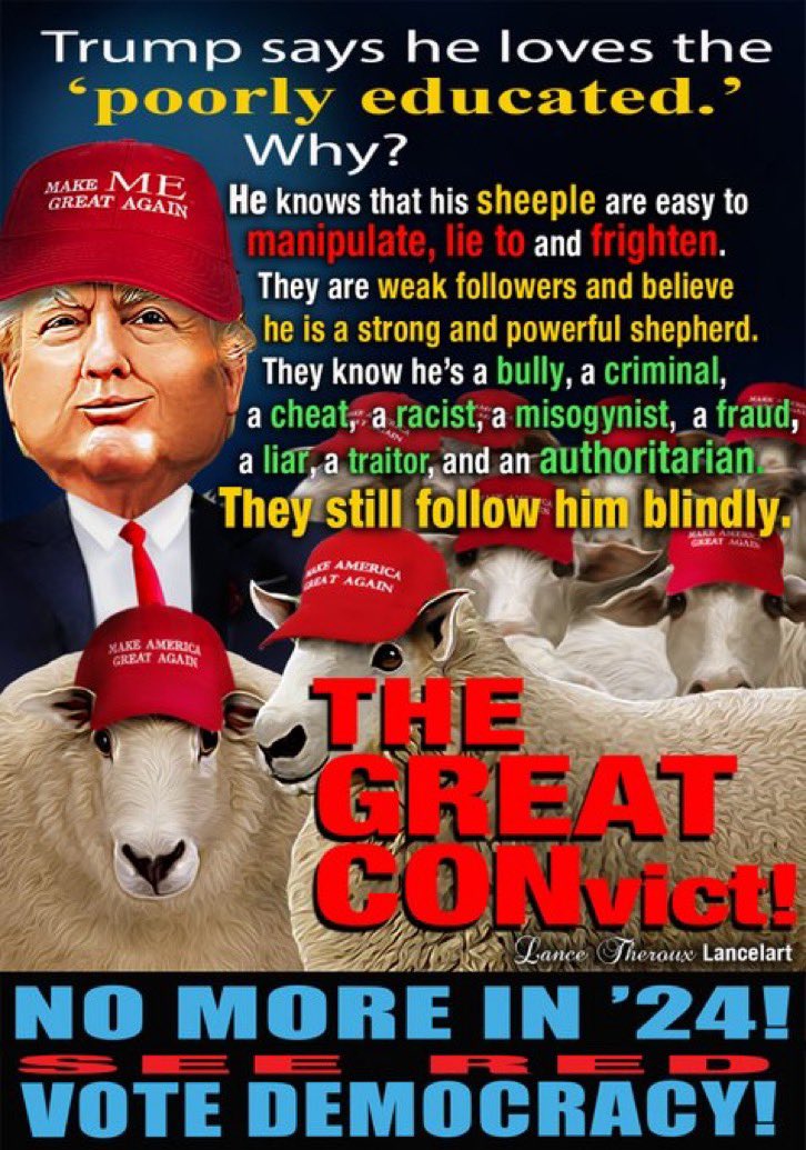 TommasinaResist's tweet image. Here are a few: #Donvict 
#ConvictedFelon #FelonTrump