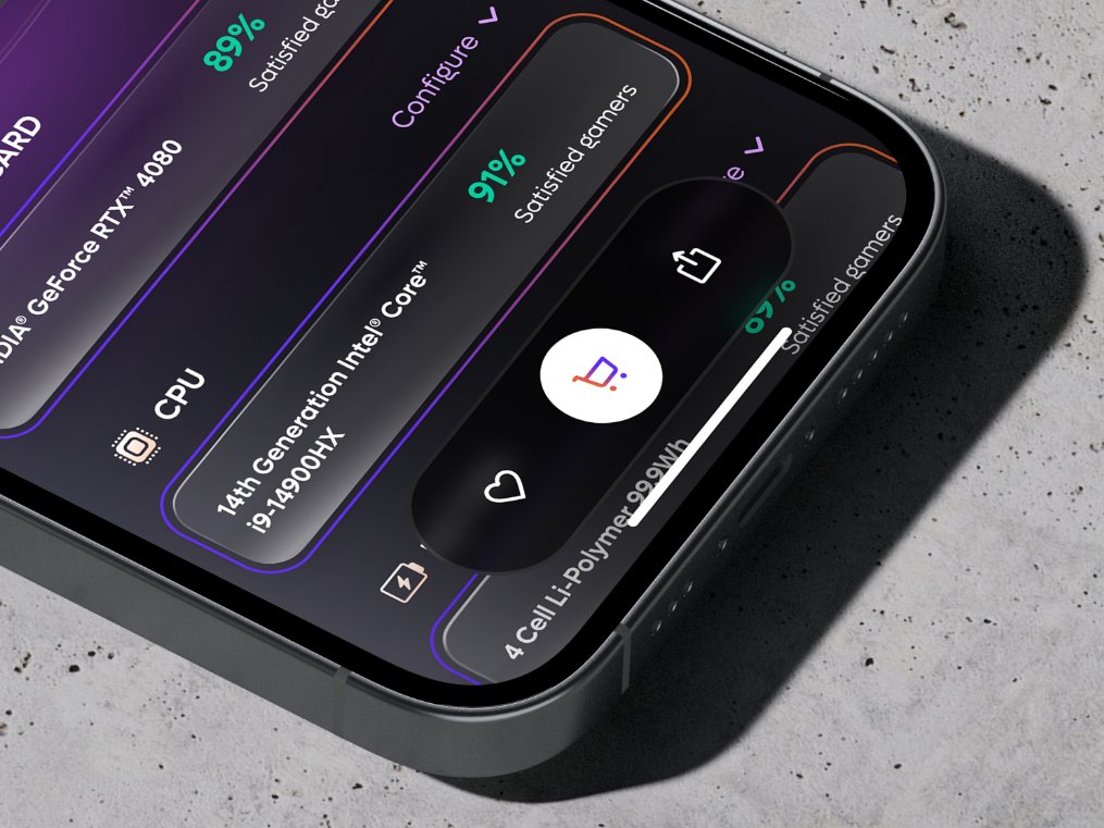 Actions sticky bar design