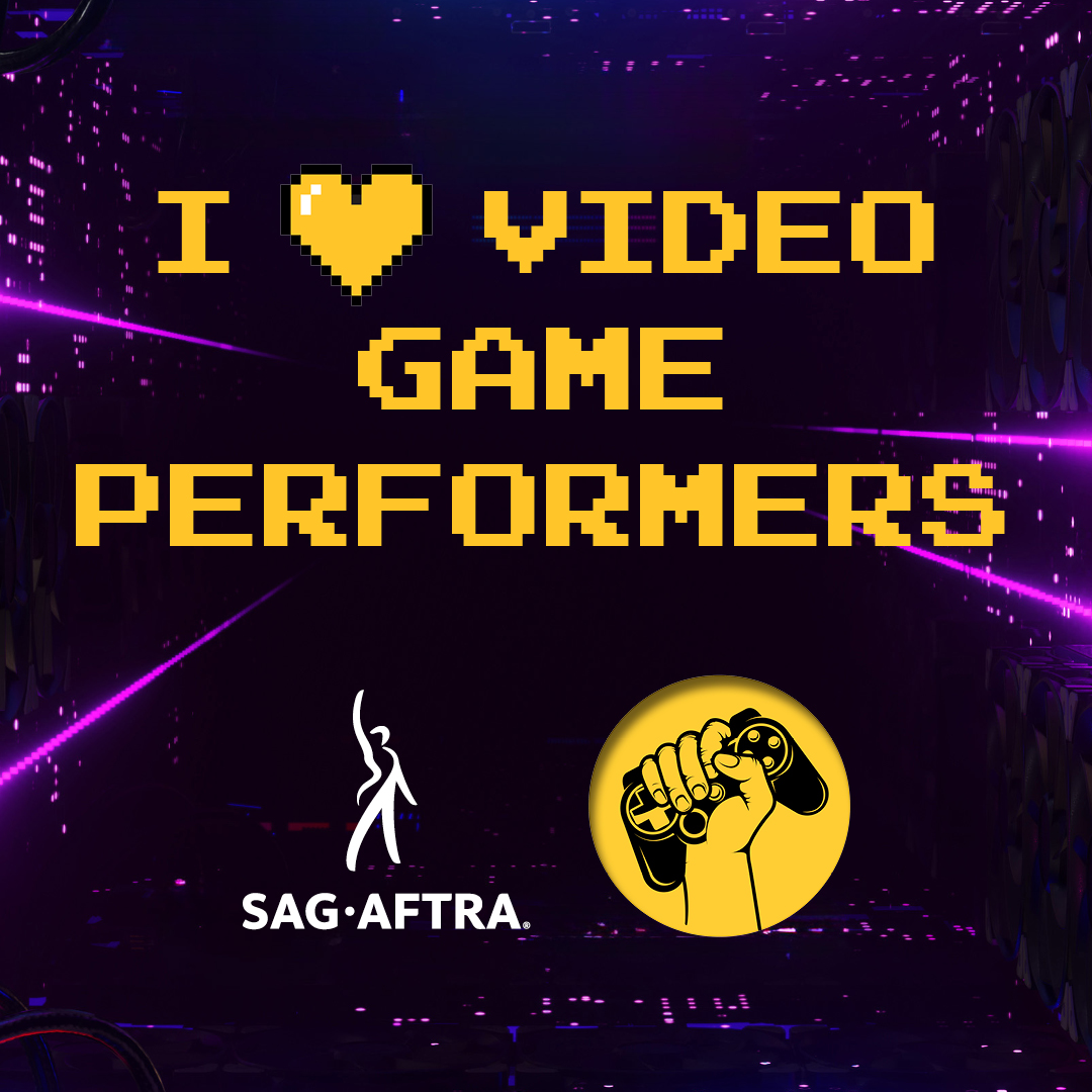 ActorsEquity's tweet photo. Actors’ Equity Association stands with @sagaftra in their strike against video game companies refusing to #LevelUpTheContract. 
All performers deserve to be protected as artists and workers. https://t.co/yYr6Pxfs9S