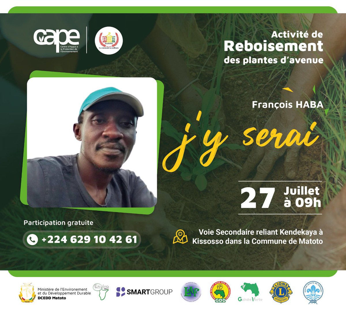 Le reboisement est l’affaire de tous,les membres de GDD sont motivés,ensemble resplendissons nos avenues et rond-point