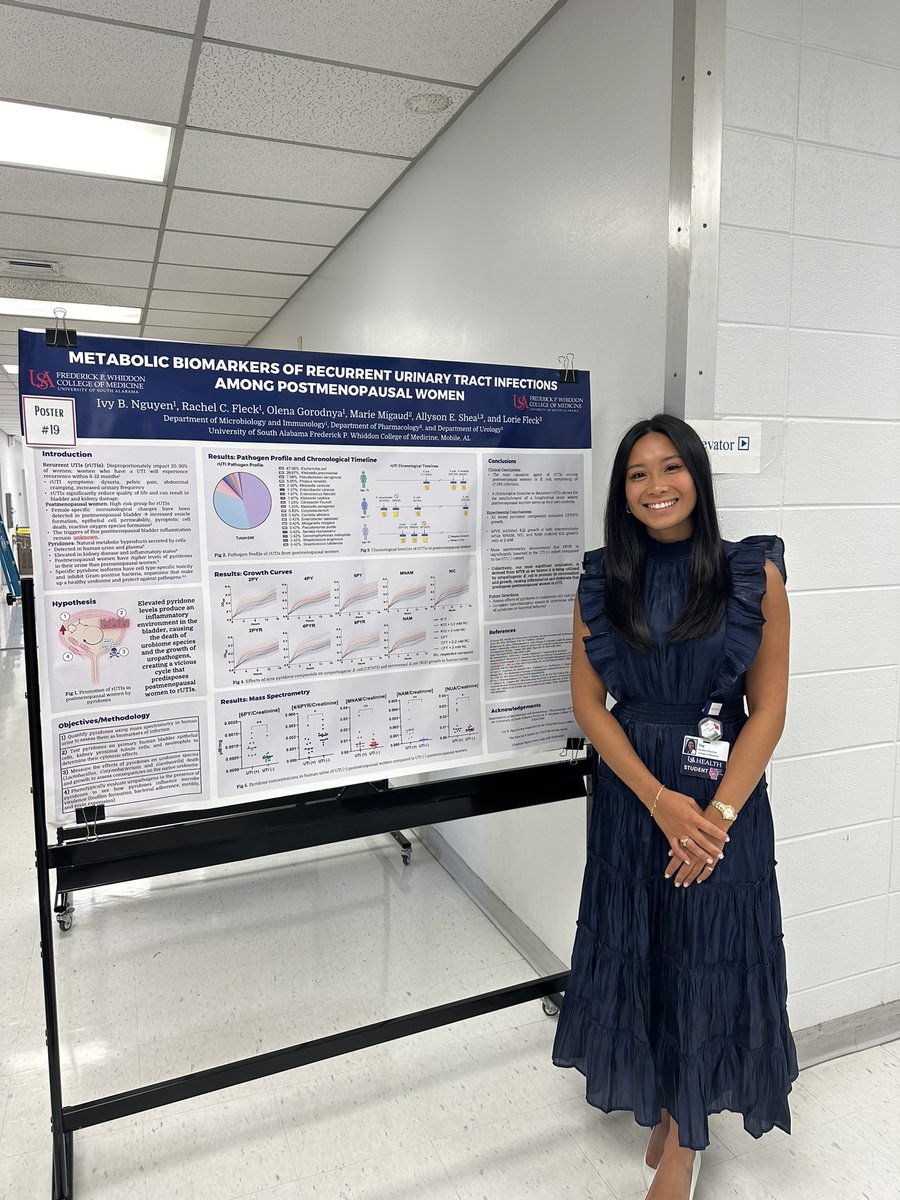 AShea_Lab's tweet image. Summer Medical Student Research Day!
We are excited to have 3 awesome students presenting their posters. They did a great job moving several of our Shea Lab projects forward. @usacollegeofmed