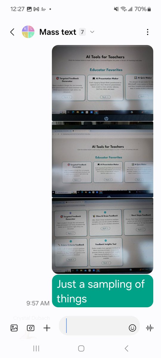 <a href="/briskteaching/">Brisk Teaching</a> I downloaded it as soon as you posted it this morning.  After looking at it for a few minutes,  I sent a message to my teacher friends in TN. I can't wait to get into my new classroom so I can try it out for real..  My actual texts this morning 🤣