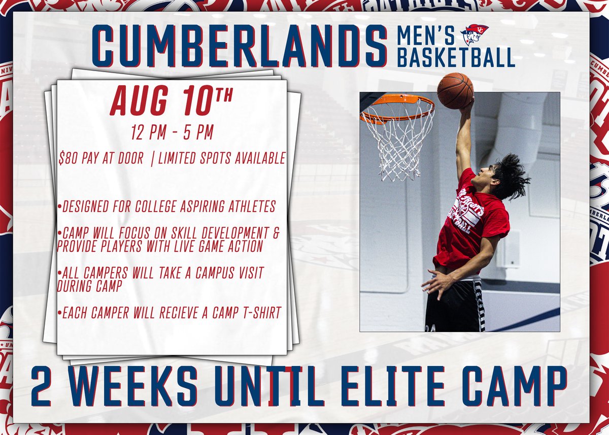 🚨2 Weeks Away from Elite Camp🚨

If you’re interested in learning from experienced coaches and players and showing off your game then this is the camp for you!! Make sure to get signed up using the link bellow🖊️

 Sign Up Here: shorturl.at/iYm20

#OneBigTeam