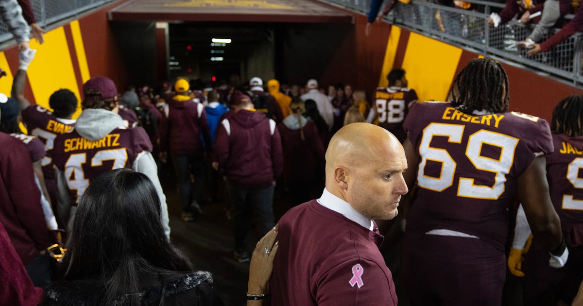 GopherNation's tweet image. P.J. Fleck is trying to love the moment, but is that a tough sell for fans? startribune.com/pj-fleck-is-tr…