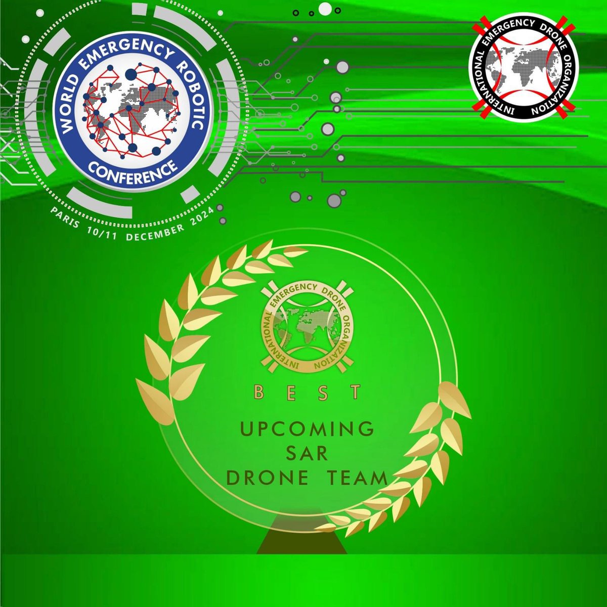 🚀Nominate Your Team for the Best Upcoming SAR Drone Team Award🚀
Has your #drone team made significant strides in #SAR in under 2 years? Showcase your achievements and innovations by applying for this IEDO award. Submit your details by october 1st, 2024.
iedoconference.org