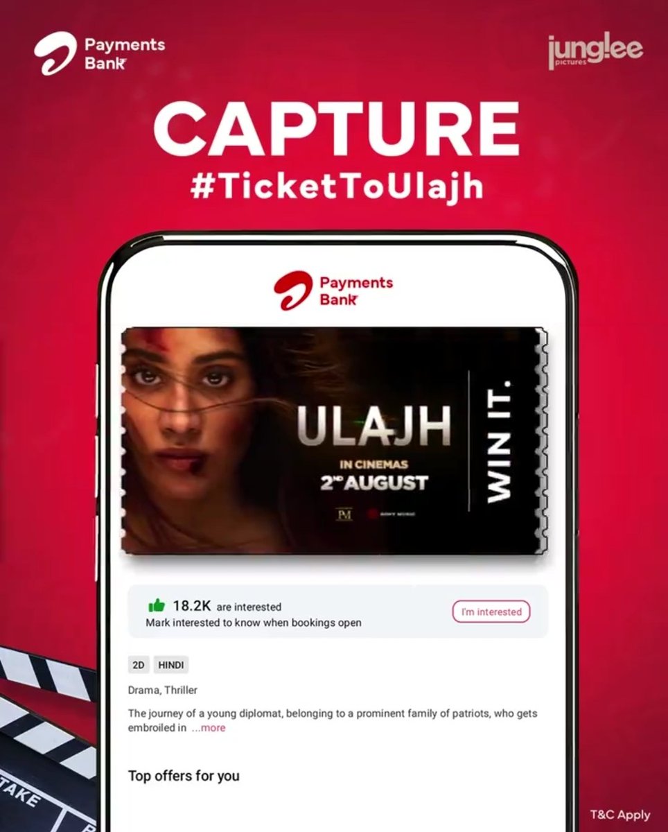 SahiHaiBoss's tweet photo. @airtelbank @airtelbank Done ✔️
#TicketToUlajh 
@merlin8thomas
@merinvarghs
@N17H1N https://t.co/D2jEfkRwgG