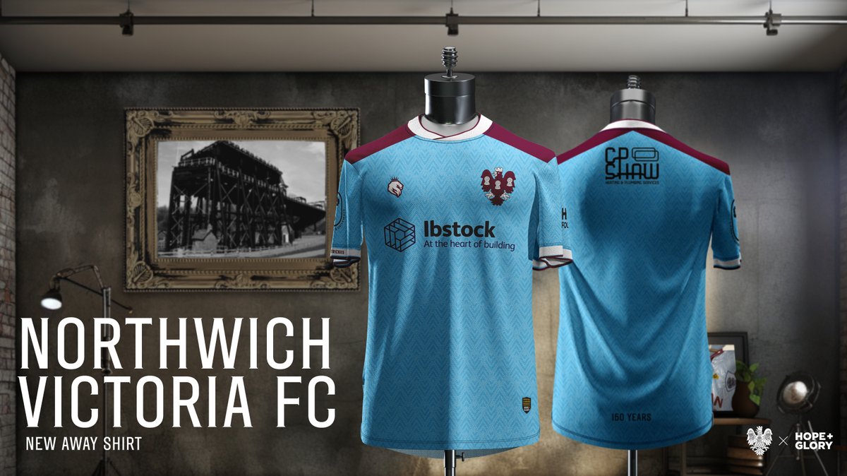 👕 𝐀𝐖𝐀𝐘 𝐊𝐈𝐓 𝐋𝐀𝐔𝐍𝐂𝐇

We're delighted to launch our brand new Away Kit for the next 2 years

Proudly sponsored by
- <a href="/weareibstock/">Ibstock - At The Heart of Building</a>
- <a href="/CPShawHeating/">C.P.ShawHeatingandPlumbing</a> 
- M.S Landscaping

You can pre-order the kit from <a href="/hgsportswear/">HOPE + GLORY</a>
🔗- tinyurl.com/yzwftuxs

#NonLeague | #150Years | #RT