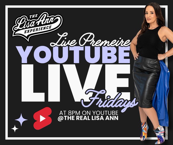 Get ready for the excitement! My latest podcast ep 🎙️ is dropping tonight at 8 PM ET on #YoutubeLive<a href="/tag/youtubelive"class="tags"><span>#youtubelive</span></a><a href="/tag/thelisaannexperience"class="tags"><span>#thelisaannexperience</span></a>