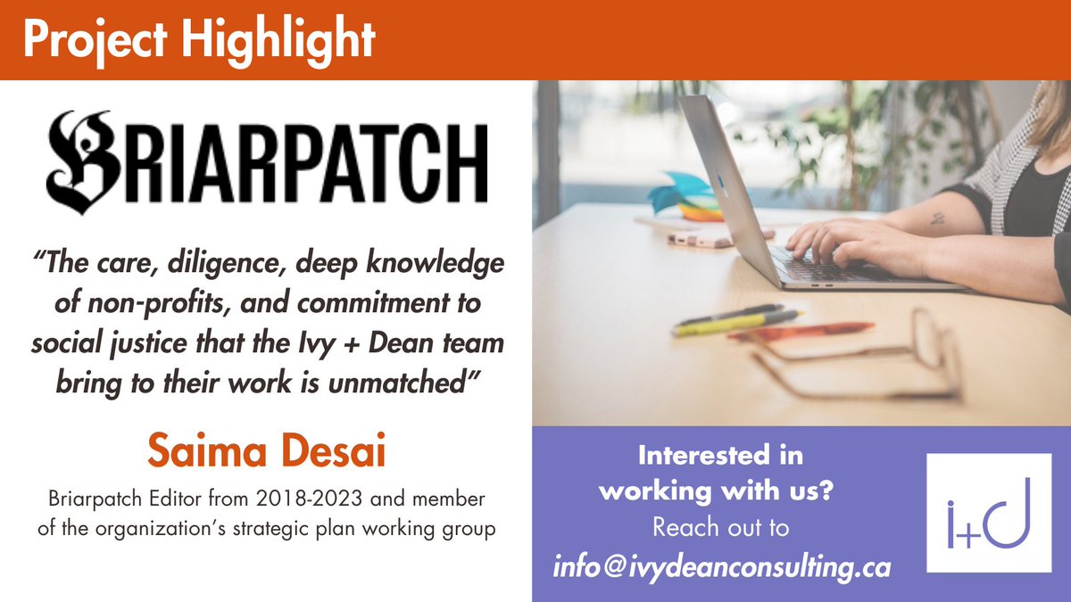 IvyDeanWorks's tweet photo. We 💜 our clients and can't say enough about how much it fills us up to help you reach your goals! Read more about Briarpatch Magazine's experience with i+d at https://t.co/rLgl4uYxbN  #ivydeanworks #skconsulting #nwtconsulting https://t.co/pjFFdHa5we