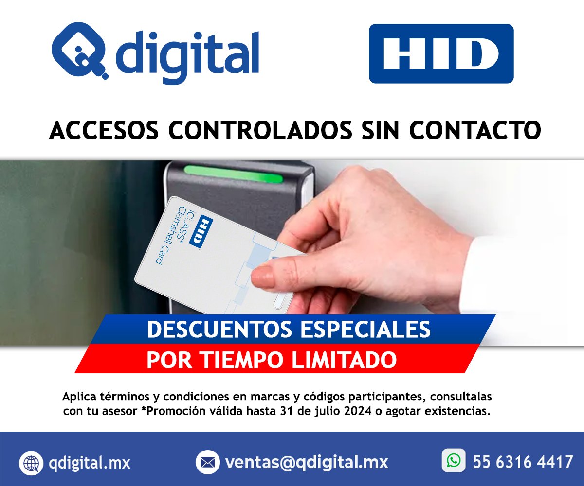 QdigitalMX's tweet photo. obtener descuentos exclusivos en productos de las marcas más reconocidas del mercado: #Edwards #LenelS2 #HIDGlobal #OneTech

#Seguridad #EDWARDS #Promociones #Descuentos #Qdigital #Protección
#Innovación #Seguridad #OfertasEspeciales
#lectoras #Seguridad #ControlDeAcceso https://t.co/FOZaWtq4Ei