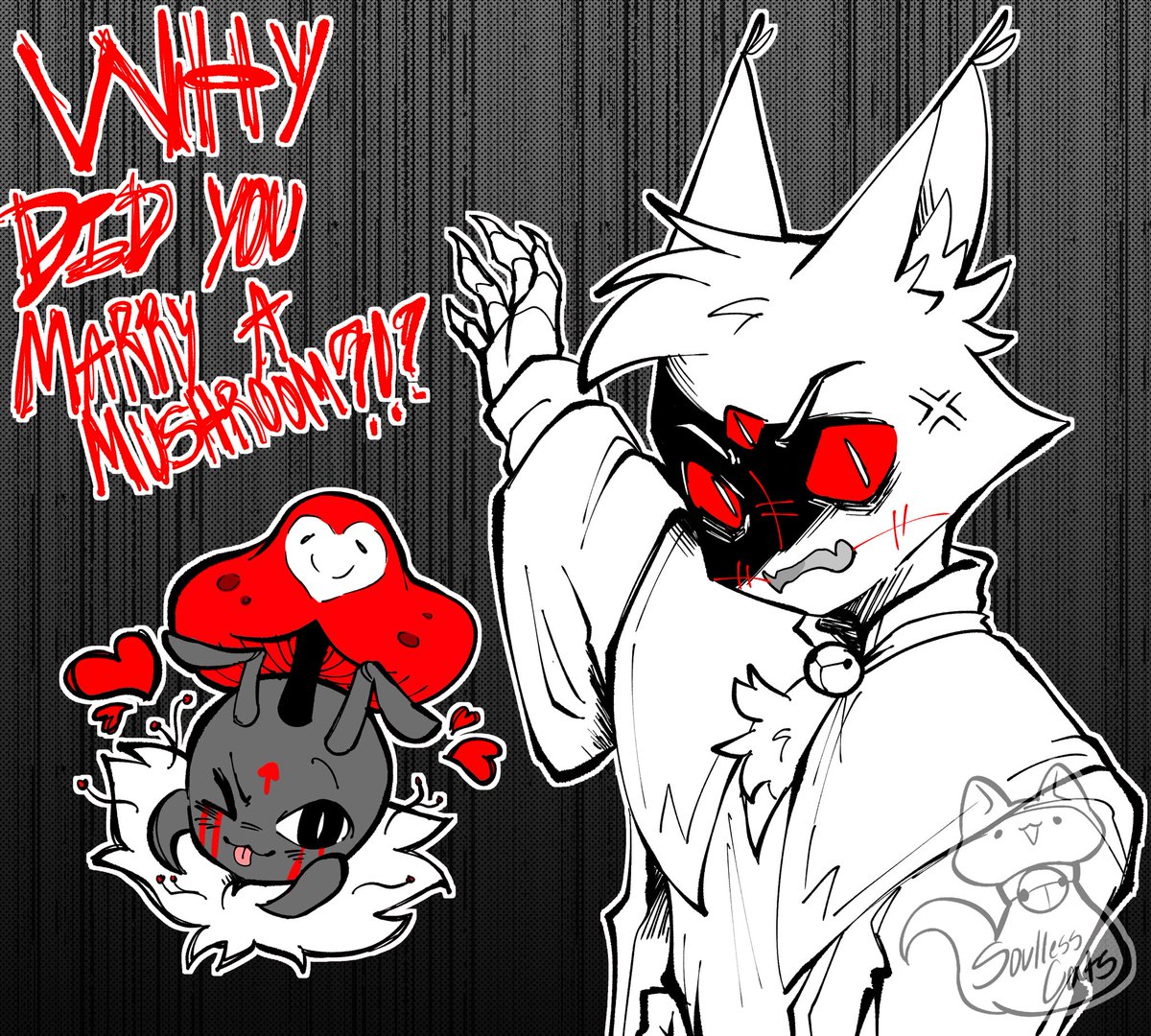 SoullessCats's tweet photo. Married a mushroom…pt1 #cotlgoat #cultofthelambfanart #cotl #cotlLamb #cotlnarinder #cultofothelamb #CultoftheLambArt #cultofthelambcomic #cotlsozo https://t.co/e1pw2hU2Df