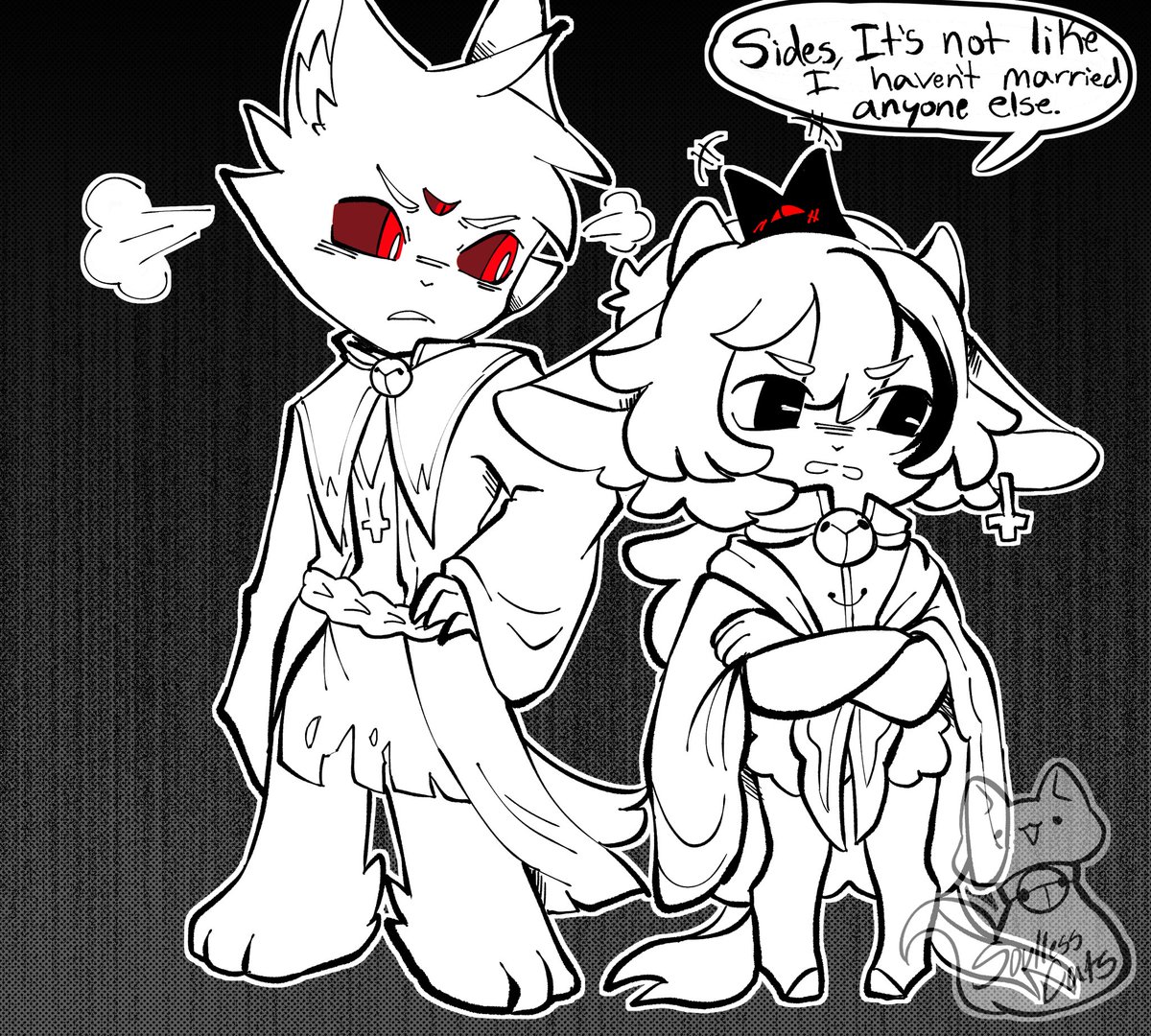 SoullessCats's tweet photo. Married a mushroom…pt1 #cotlgoat #cultofthelambfanart #cotl #cotlLamb #cotlnarinder #cultofothelamb #CultoftheLambArt #cultofthelambcomic #cotlsozo https://t.co/e1pw2hU2Df
