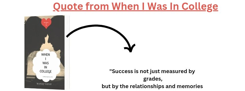 Author_Manoj's tweet photo. "Success is not just measured by grades, but by the relationships and memories we build along the way." https://t.co/5Q0nR2CFHk