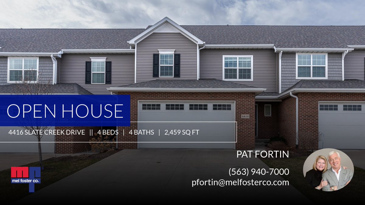 OPEN HOUSE SUNDAY 11:30 - 12:30
Don't miss the chance to tour this fantastic property! Show someone who should attend this open house! 😮 homeforsale.at/4416_SLATE_CRE…