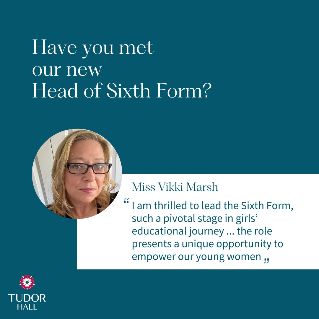 Have you met our new Head of Sixth Form?
Miss Marsh, formerly Tudor Hall Head of Maths, shares her excitement at taking up the post this Autumn:

“This community is characterised by mutual respect, inclusivity and unwavering support”

#SixthForm #girlsschool #Oxfordshire