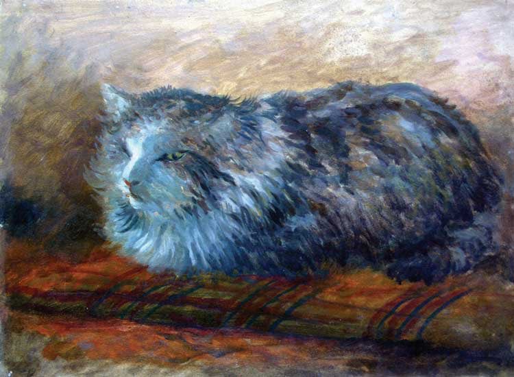 kediler mangalın altında uyurdu 
biz küllenmiş ekmekler yerdik razı 

📜Sezai Karakoç 

🖼️Ahmet Yakupoğlu