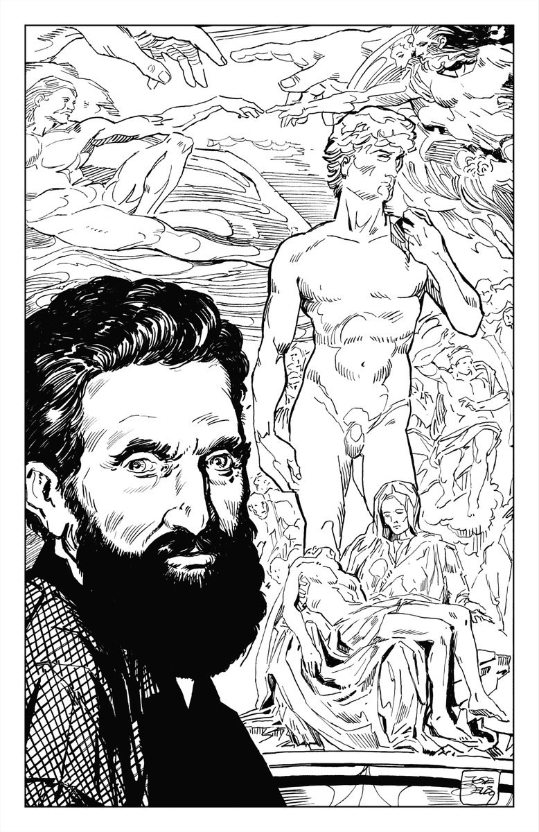 Jose_Delbo's tweet photo. One hour remaining to bid on José's Michelangelo pieces!  

The top bid for the 1/1 is $3,690 and the 5/5 bids are heating up!

Your support for José's art means the world to us!  

Check out the pieces here: https://t.co/L6dOsWHQvJ https://t.co/ibd57WNHh6