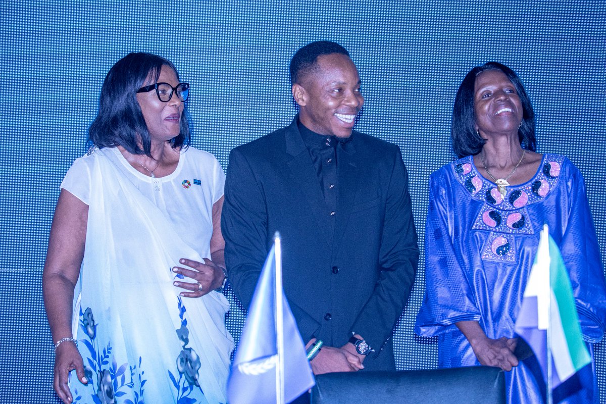 UNDPSierraLeone's tweet photo. Today, our #ResRep, @FredAmpiah, joined fellow UN Agency Heads to launch &amp; sign the #UNSDCF 2025-2030, hosted by @UNSierraLeone, reaffirming @UNDP's  commitment to drive sustainable development &amp; accelerate growth in Sierra Leone. @ahunnaeziakonwa @dsengeh @moped2024 @FredAmpiah https://t.co/HQsS1aKDeR