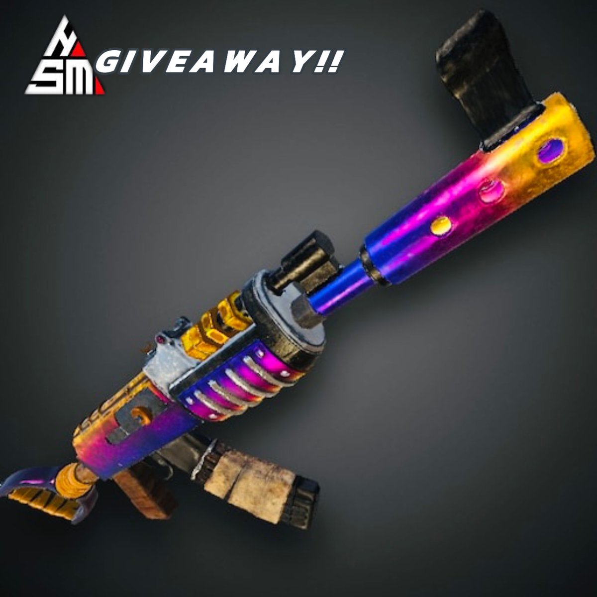 HsmRust's tweet photo. We will be hosting a Rust Skin Giveaway once we reach 100Followers on Twitter. 

Details down below:
- Like &amp; Retweet this post
- Follow this account
- Tag your rust duo! 

Winner will be announced on our discord once 100 followers has been reached! https://t.co/F5dI7U3iR4