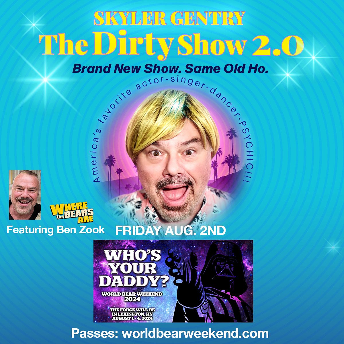Come see me next Friday Aug. 2nd @worldbearweekend It’s going to be a blast! See you there! #wherethebearsare #wherethebearsr