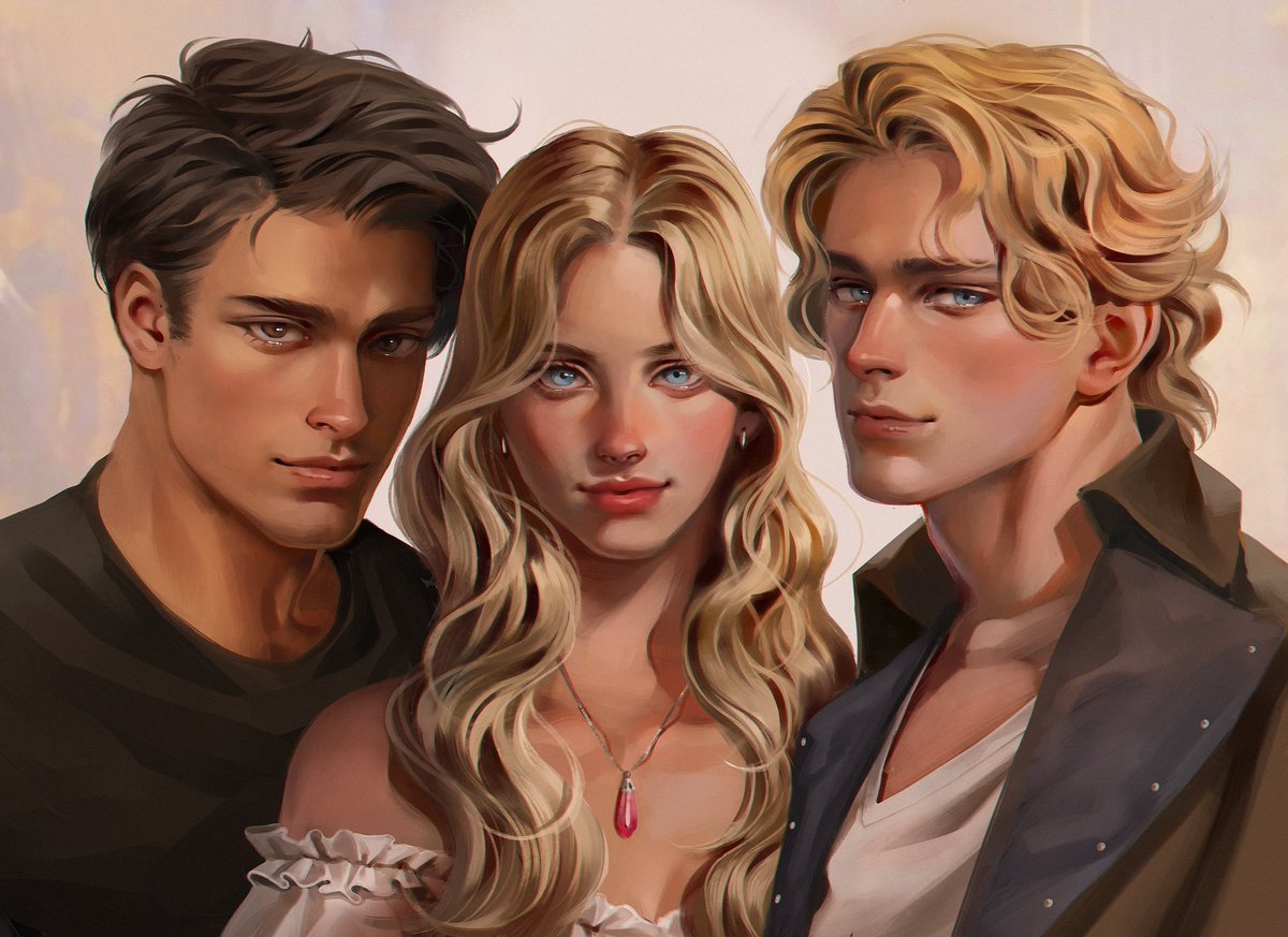 It’s here! The character art reveal for my YA contemporary romantasy, THE IMMORTAL SECRET. This art was created by the incredibly talented <a href="/lulybot/">lulybot</a> and I’m in love! 💙✨💙 #yaromantasy