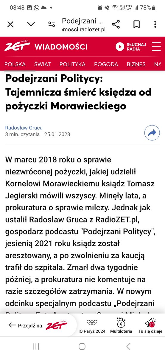 O liście rozliczeń w dzisiejszym programie, jednak muszę coś uświadomić. To będzie gorzki wpis, ale może kilka osób przynajmniej go przemyśli.
Przypomnę Państwu, kim byli sygnaliści, którzy ryzykowali w czasach mściwej władzy.

Dwa przykłady i oba tragiczne. Pierwszy to śp.