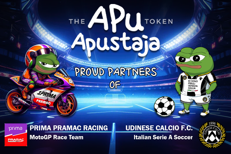 Sundae (@itsjustsundae) on Twitter photo Monumental week for <a href="/ApusCoin/">Apu Apustaja</a> !! The team have absolutely cooked up a storm by partnering with some incredible institutions. 
Proudly presenting <a href="/pramacracing/">Pramac Racing</a> and <a href="/Udinese_1896/">Udinese Calcio</a> - Welcome to the community, my frens! 
Here's to an exciting frenship and prosperous partnership☺️ Monumental week for <a href="/ApusCoin/">Apu Apustaja</a> !! The team have absolutely cooked up a storm by partnering with some incredible institutions. 
Proudly presenting <a href="/pramacracing/">Pramac Racing</a> and <a href="/Udinese_1896/">Udinese Calcio</a> - Welcome to the community, my frens! 
Here's to an exciting frenship and prosperous partnership☺️