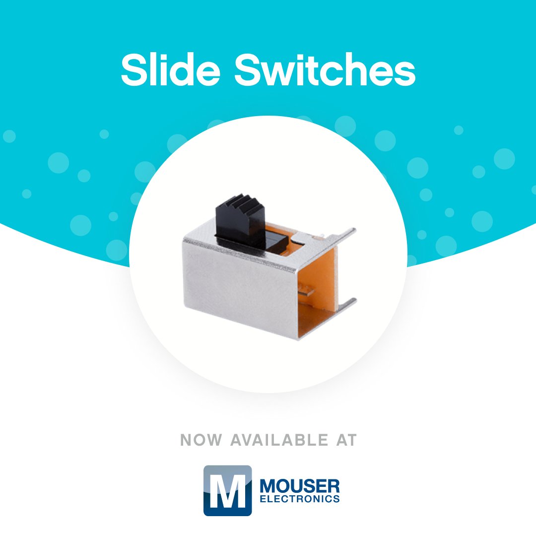 sameskydevices's tweet image. Featuring pitches from 2 to 6.9 mm as well as SPDT, SP3T, SP4T, DPDT, DP3T, and DP4T circuits, CUI Devices&apos; slide switches are available now at @Mouserelec || View now: mouser.com/new/cui-device…

#CUIDevices #Components #Design #Electronics #Industrial #IndustrialDesign