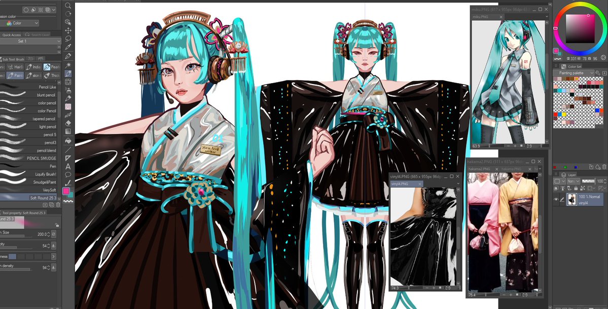 HelloDonique's tweet image. prepping for the queen's b-day next month 🩵💚