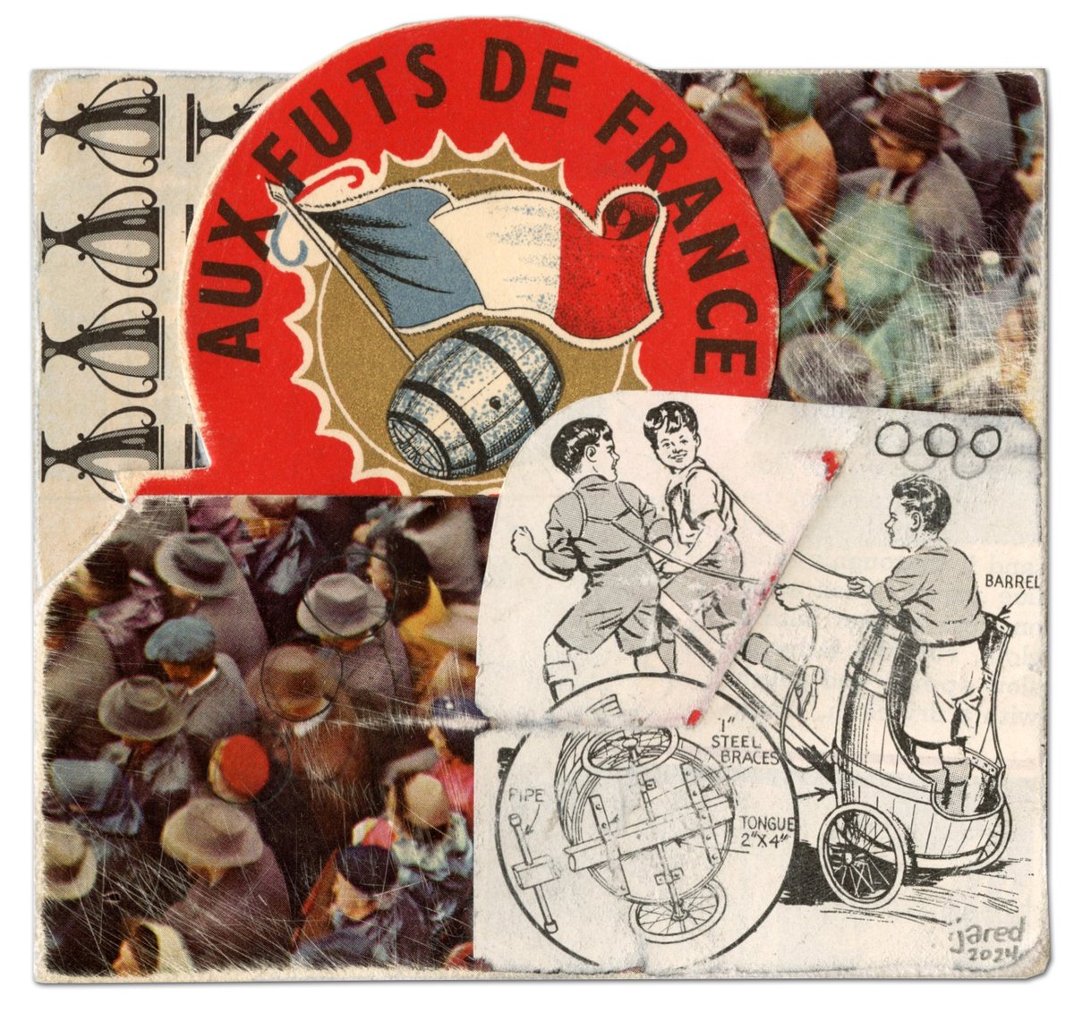 To The Barrels of France - collage 
#Olympics #France #collage