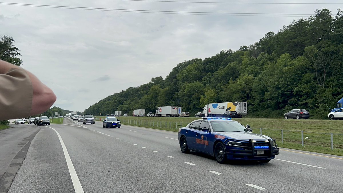 THPChattanooga's tweet photo. Troopers are escorting Trooper Cothron to Georgia with the help of @ga_dps. We wish him a swift recovery as he tackles rehab. It was a pleasure to escort you. Thank you for your service and thank you to all agencies and citizens that assisted. 🫡 
#THPStrong https://t.co/s8ekRmh1TK