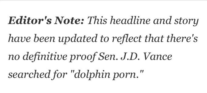 This VP pick could not be going any better.