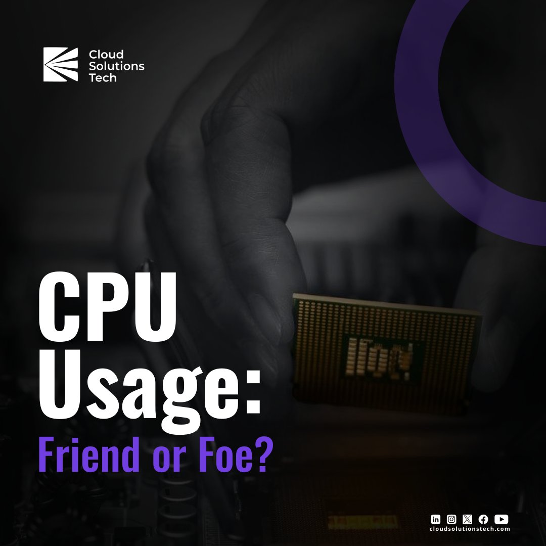 Cloudsolutech's tweet image. Ever wondered what the CPU Usage  indicator really means? What are your tips for managing CPU Usage ? Let us know in the comments!
#techtips #computerperipherals