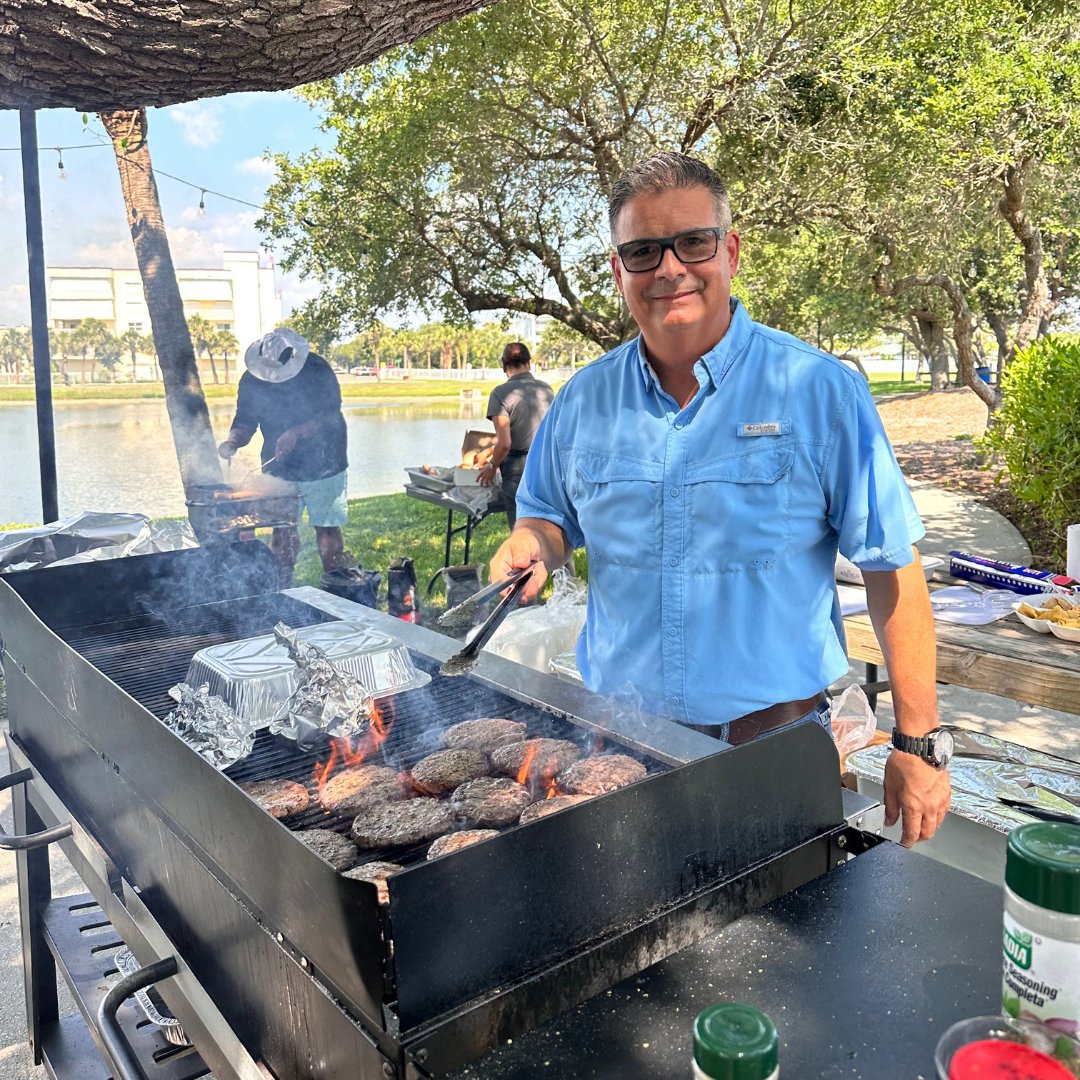 mastercorp_inc's tweet photo. To kick off the summer season, Maria Linares, our Director of Housekeeping at Holiday Inn Club Vacations Cape Canaveral Beach Resort, organized a BBQ for the team. It was a perfect day filled with delicious food, great fun, and team spirit ☀️ #mastercorp #celebration #hospitality https://t.co/Mc4fcVeT1a