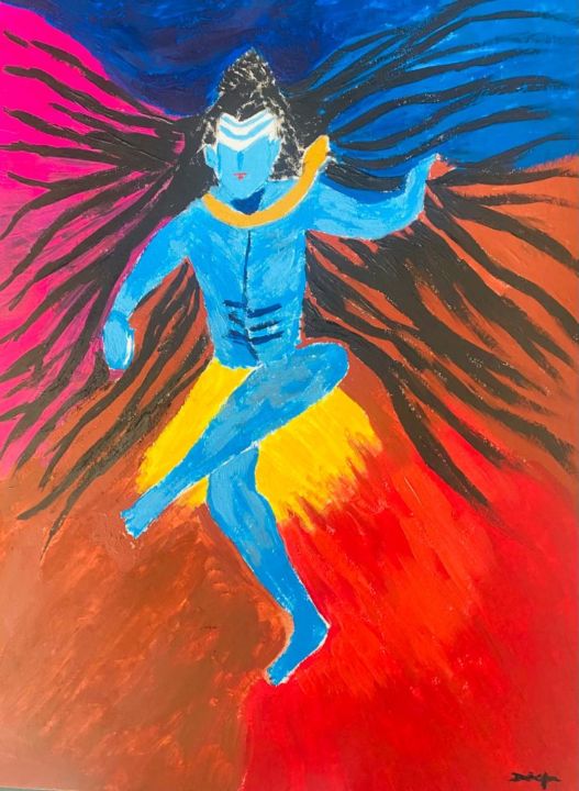 deepabmanian's tweet photo. Art of the Day: "Shiv Taandav". Buy at: https://t.co/vKTa1qAH7Z https://t.co/KsuI0grEFT