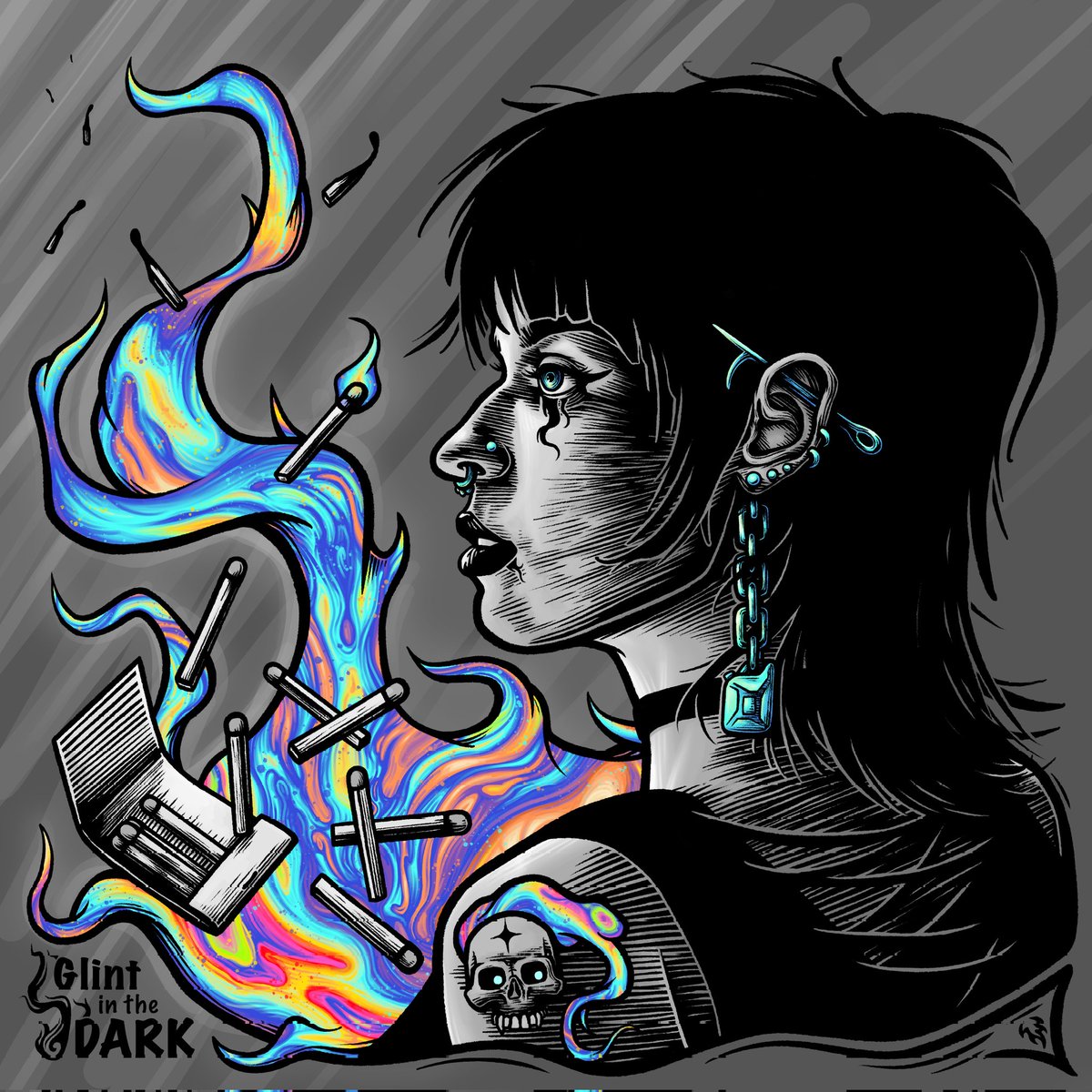 Fiammetta, A Single Spark Shy of Brilliance 
#portraits #Procreate #digitalart #smallartist #colorful
