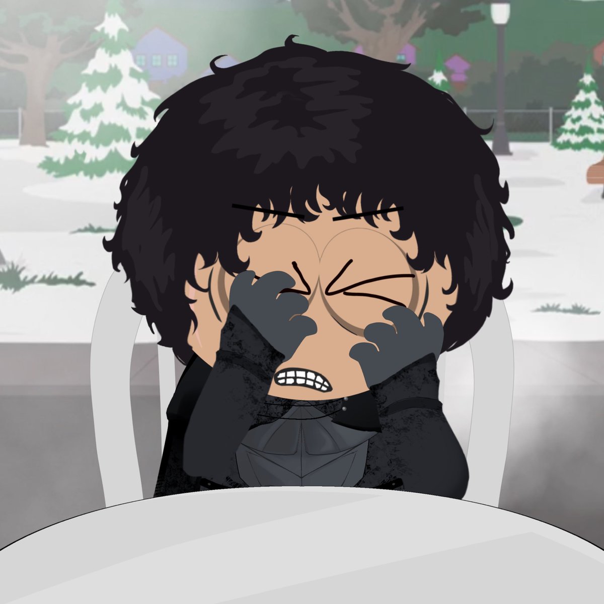 IVANMARINE's tweet image. “Okay Okay… Hold on.”

Beth tried to use his ‘powers’ to imagine atleast some cake popping up onto the table, but instead his face melted into a clump and he watched in horror as he felt himself BE the cake.

“Oh.”

i just realised its dinner instead of tea… ||