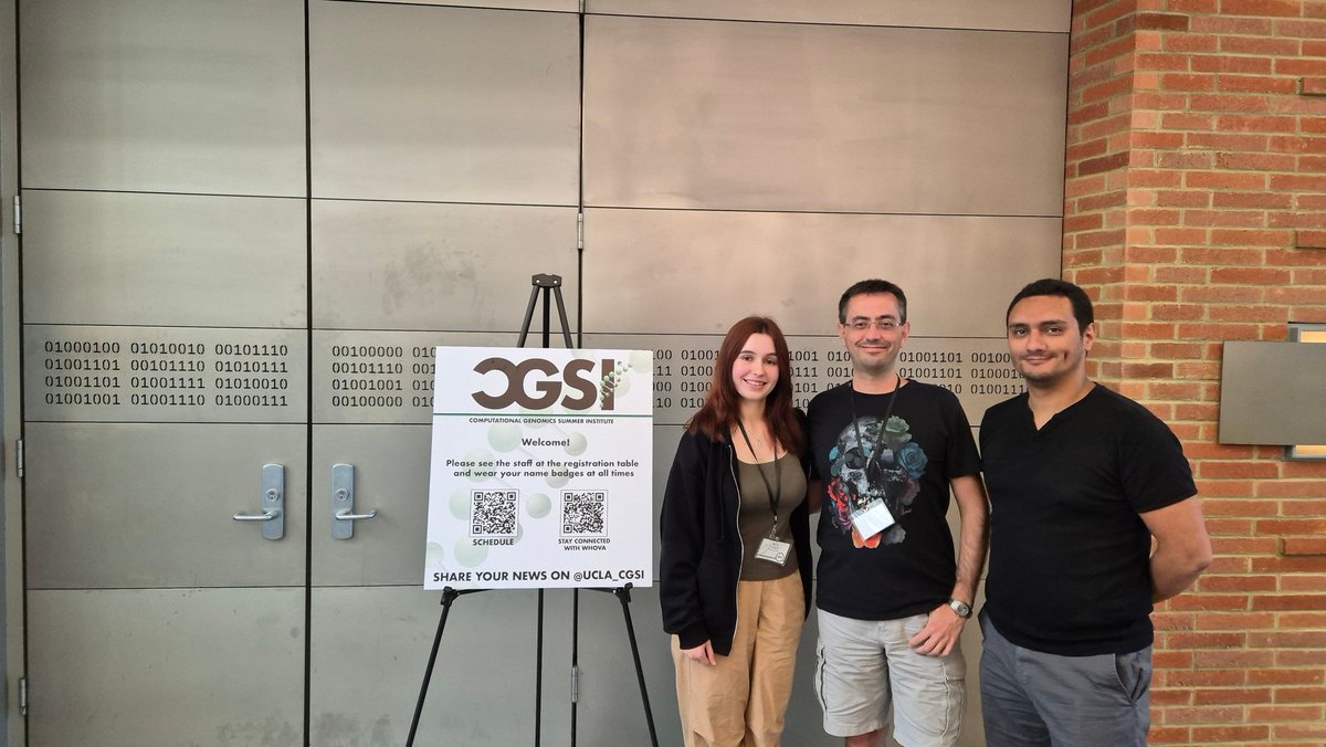 Bilkent CompGen (@bilkentcompgen) on Twitter photo We are glad to attend the <a href="/UCLA_CGSI/">CGSI-The Computational Genomics Summer Institute</a> in Los Angeles. In the first two weeks Klea and Ricardo presented their work. One more week to go, but we are already looking forward to joining CGSI 2025! We are glad to attend the <a href="/UCLA_CGSI/">CGSI-The Computational Genomics Summer Institute</a> in Los Angeles. In the first two weeks Klea and Ricardo presented their work. One more week to go, but we are already looking forward to joining CGSI 2025!