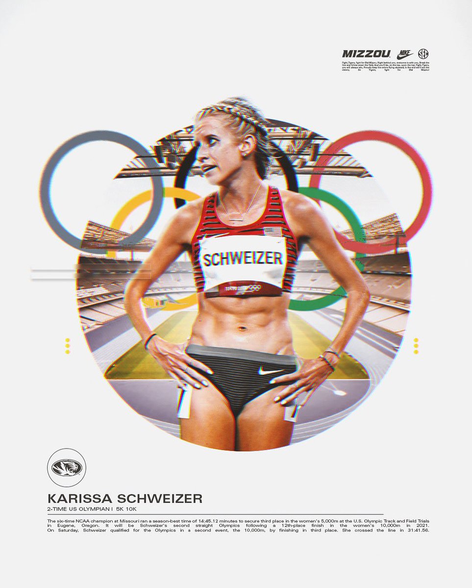 Our second multi-time Olympian in program history. 🏅 

#MIZ 🐯