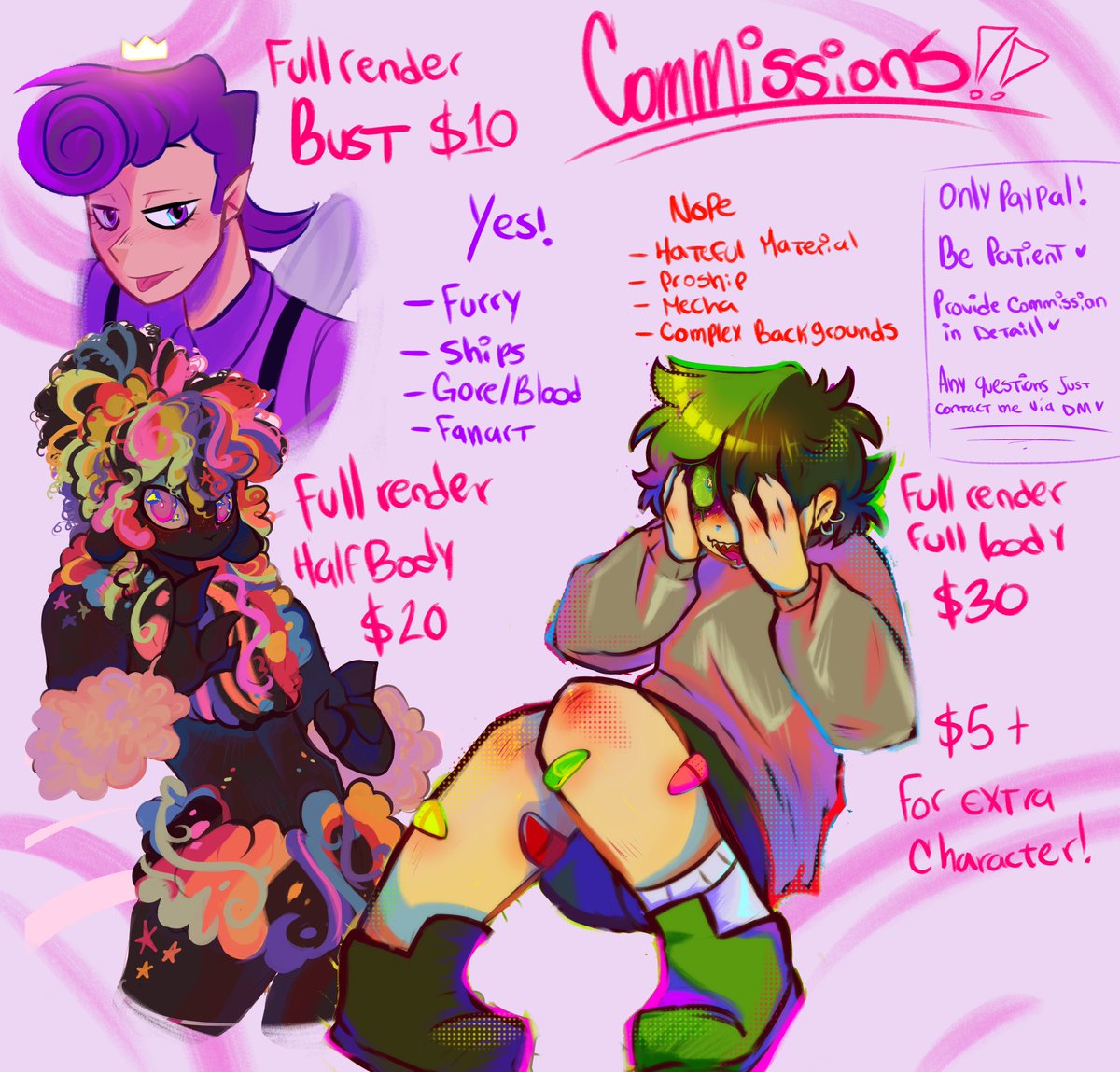 tx0ta0dxmb's tweet photo. My Commissions are open!
You can DM me if you're interested! Retweets are appreciated 🫶✨ https://t.co/UACAugDpDa