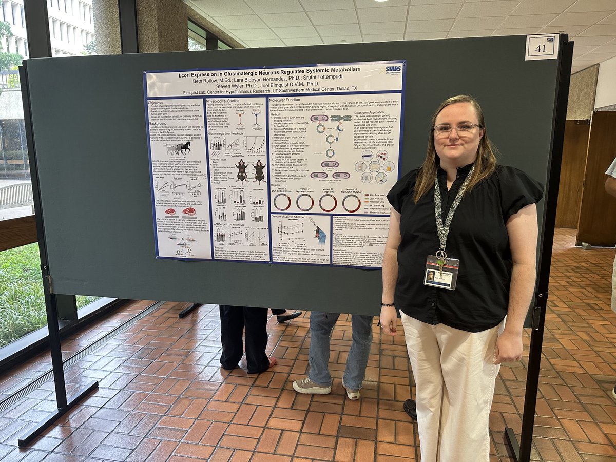McKinney North chemistry teacher Beth Rollow presents her summer research from the STARS program at UT Southwestern Medical Center. ⁦<a href="/BethRollow/">Beth Rollow</a>⁩ ⁦<a href="/McKinneyNorthHS/">McKinney North HS</a>⁩ #ThisIsNorth