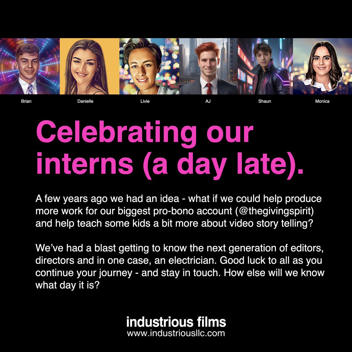 Apparently #NationalInternDay is a thing.