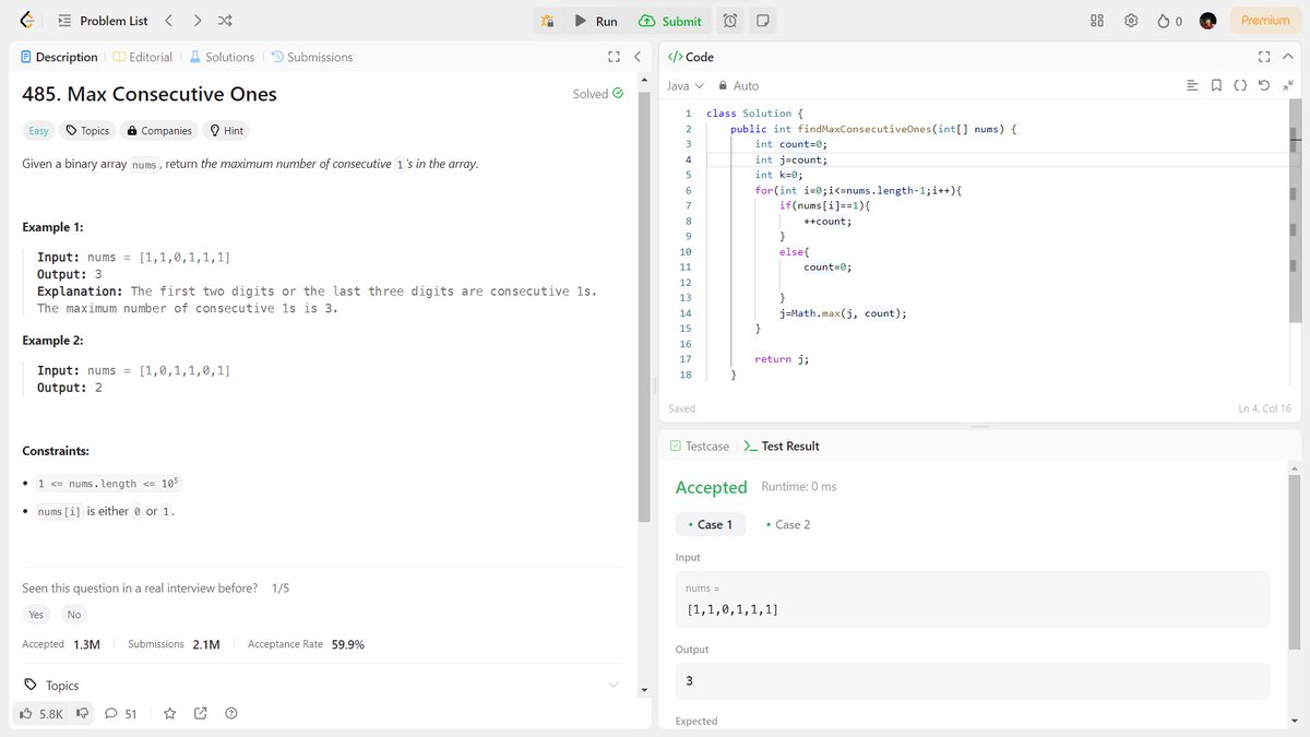 bh_fsdev's tweet image. 🌟Day 5 DSA Progress Update! 📷 Started with Striver's A2Z DSA Sheet Topic Cover
1. Missing Number
2. Max Consecutive Ones
3.Single Number
💻code(lnkd.in/dSiDEz2e)
#DataStructures #CodingInProgress #technologies