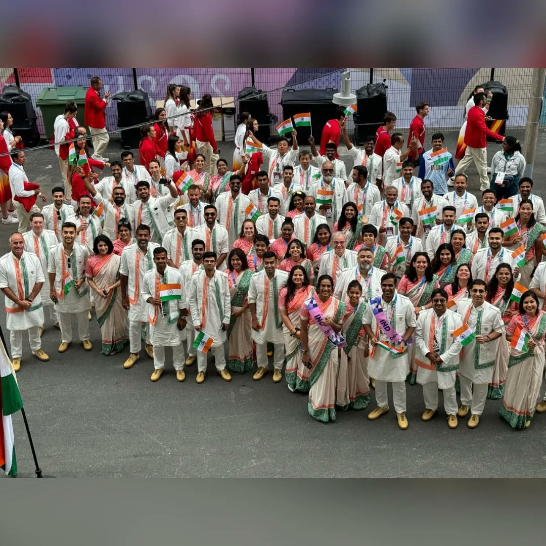 My best wishes to the Indian contingent for the #ParisOlympics2024.

I am confident that the #TeamIndia 🇮🇳 will bring laurels to the country.

Let's all cheers for our team.
<a href="/WeAreTeamIndia/">Team India</a>
#Cheer4Bharat #Olympic2024 #Paris2024 #Olympics