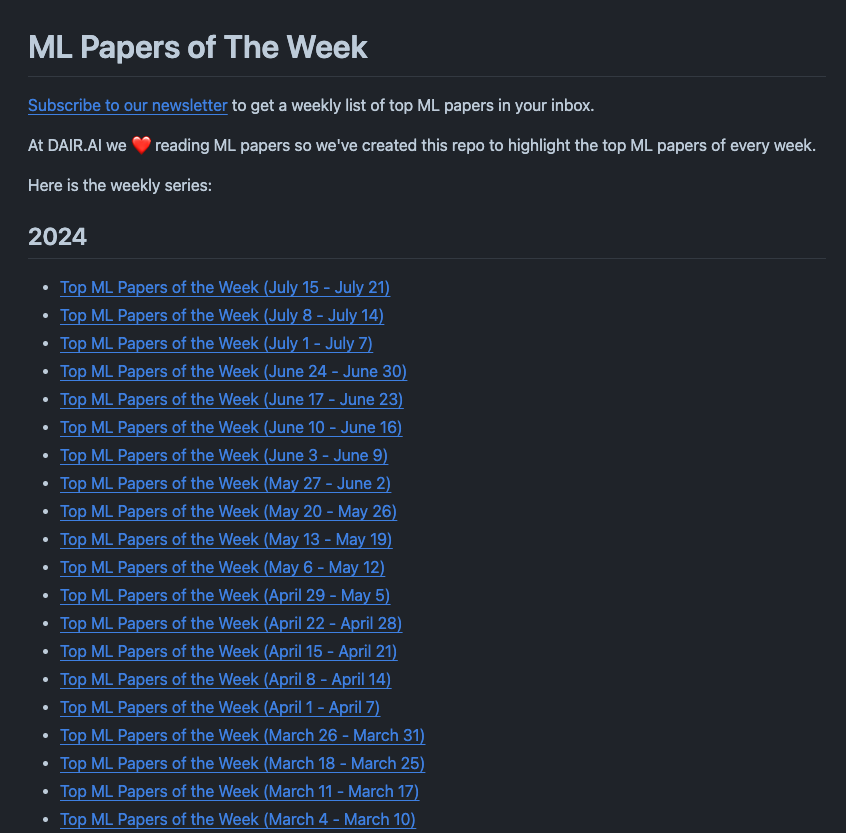 There is no shortage of interesting AI papers. 

If you're looking for some good reads, I document the trending and exciting ones every week right here: github.com/dair-ai/ML-Pap…