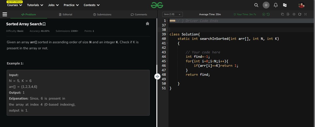 bh_fsdev's tweet image. 🌟Day 4 DSA Progress Update! 📷 Started with Striver's A2Z DSA Sheet Topic Cover
1. Move Zeroes
2. Union of Two Sorted Arrays
3.Sorted Array Search
💻code(github.com/bhola-kumar-03…)
#DataStructures #CodingInProgress