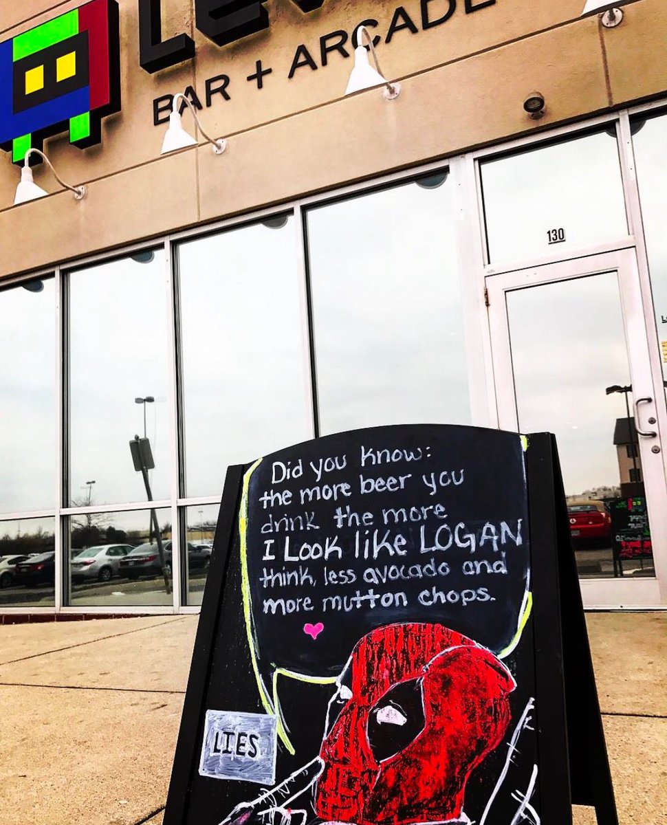 LevelOne_Bar's tweet image. Going to see the new *PUNCH SOUND EFFECT* (Deadpool picks up phone) Listen up nerds! We all know you’re going to see my shiny new MCU movie so I’ve hijacked this post to tell you to drink a few cold ones for old Wolvy Bub and play my far superior Pinball game. #Pool1